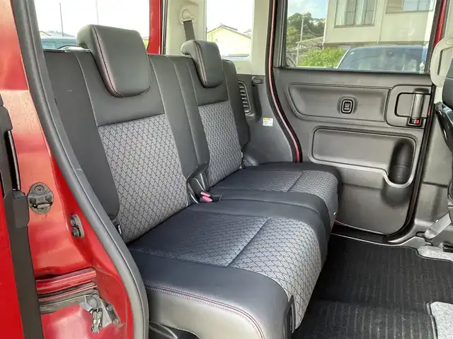 スズキ スペーシア カスタム HYBRID XS 宮崎県 2018(平30)年 2.6万km フェニックスレッドパール/ブルーイッシュブラックパール 社外SDナビ/（CD/DVD/AM/FM/BT)/フルセグTV/ステアリングスイッチ/D席シートヒーター/横滑り防止機能/両側パワースライドドア/アイドリングストップ/ETC