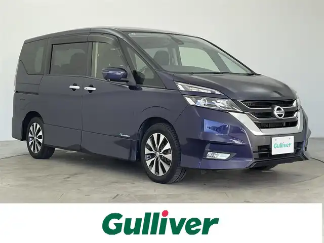 日産 セレナ ハイウェイスター Vセレクション 大分県 2017(平29)年 9.2万km アズライトブルー プロパイロット/両側パワースライドドア/純正ナビ　/Ｂｌｕｅｔｏｏｔｈ/フルセグＴＶ/ＦＭ／ＡＭ/ＣＤ　/ドライブレコーダー/電子パーキングブレーキ　/衝突被害軽減ブレーキシステム/オートライト　/ＥＴＣ