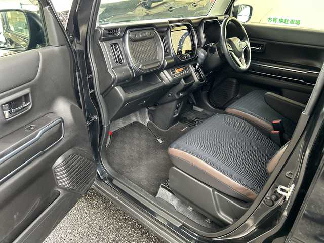 スズキ ハスラー Jスタイル 福岡県 2021(令3)年 3.9万km ブルーイッシュブラックパール ワンオーナー/純正ナビ/TV(フルセグ)/純正フロアマット/シートヒーター/AM/FM/USB/DISC /ipod/smartphoeLink/電動格納ミラー/アイドリングストップ/横滑り防止/車線逸脱センサー/プリクラッシュ/パーキングセンサー/ETC（ビルド）/ハンズフリー/オートライト/プッシュスタート