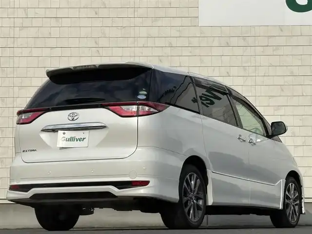 トヨタ エスティマ アエラス プレミアム 岩手県 2016(平28)年 4.7万km ホワイトパールクリスタルシャイン 禁煙車/ワンオーナー/4WD(切替)/ハーフレザー/純正11型フリップダウンモニター/両側パワースライドドア/デジタルインナーミラー/AC100V/フロント/サイドカメラ/運転席パワーシート/純正9インチナビ/→フルセグTV/Bluetooth/CD/DVD/FM/AM/バックカメラ/ステアリングスイッチ/クルーズコントロール/レーンキープアシスト/衝突軽減システム/横滑り防止装置/リアコーナーセンサー/オートライト/オートハイビーム/LEDヘッドライト/〇プッシュスタート/〇電動格納ミラー/〇ウィンカーミラー/〇ドアバイザー/〇フロアマット/〇シガーソケット/前後ドライブレコーダー/ビルトインETC/オットマン