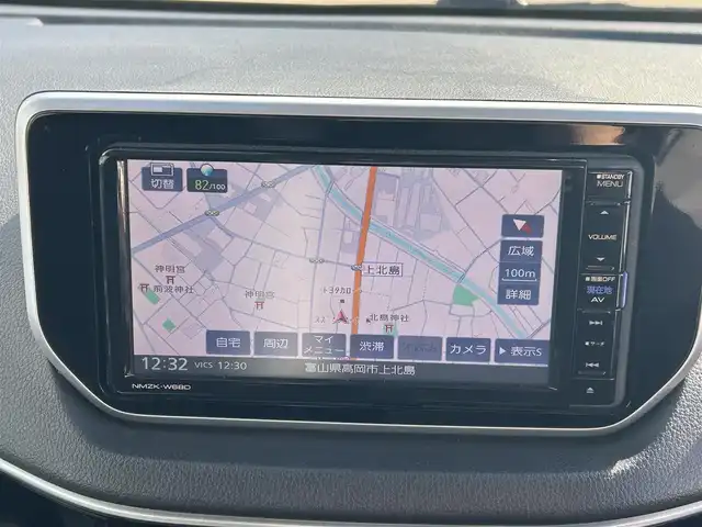 ダイハツ ムーヴ カスタム X LTDⅡ SAⅢ 富山県 2018(平30)年 4.3万km ファイアークォーツレッドM ワンオーナー/4WD/純正SDナビ(NMZK-W68D)/(AM/FM/CD/DVD/USB/ipod)/Bluetooth/カメラ(全方位、バック）/フルセグTV/衝突軽減システム/コーナーセンサー/レーンキープアシスト/オートマチックハイビーム/横滑り防止装置/盗難防止装置/シートヒーター　運転席/ベンチシート/ドアバイザー/純正AW/LEDライト/フォグランプ/取扱説明書/保証書