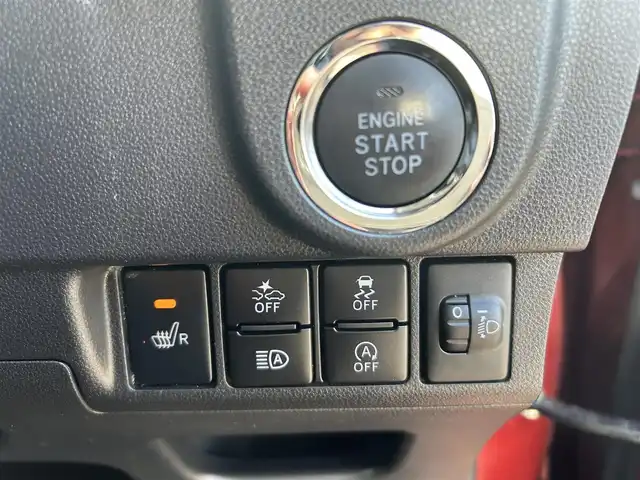 ダイハツ ムーヴ カスタム X LTDⅡ SAⅢ 富山県 2018(平30)年 4.3万km ファイアークォーツレッドM ワンオーナー/4WD/純正SDナビ(NMZK-W68D)/(AM/FM/CD/DVD/USB/ipod)/Bluetooth/カメラ(全方位、バック）/フルセグTV/衝突軽減システム/コーナーセンサー/レーンキープアシスト/オートマチックハイビーム/横滑り防止装置/盗難防止装置/シートヒーター　運転席/ベンチシート/ドアバイザー/純正AW/LEDライト/フォグランプ/取扱説明書/保証書