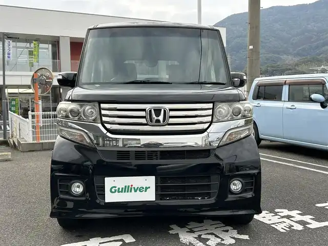 ホンダ Ｎ ＢＯＸ カスタム G Lパッケージ 長崎県 2012(平24)年 13.9万km クリスタルブラックパール プッシュスタート/横滑り防止/片側パワースライドドア/アイドリングストップ/オートライト/純正オーディオ(AM/FM/CD/AUX)/取扱説明書/保証書