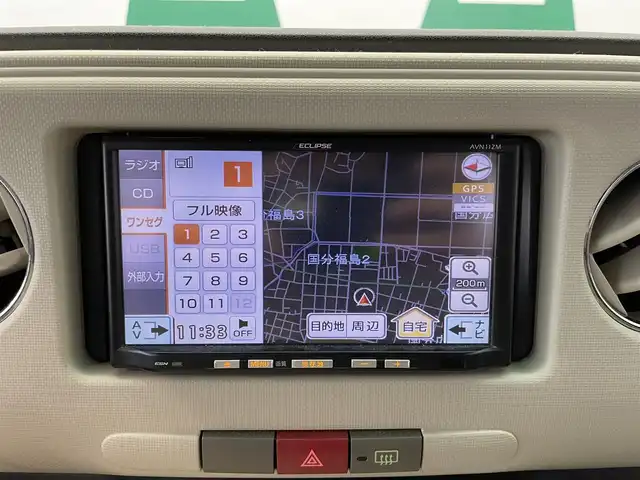 ダイハツ ミラ ココア プラスX 鹿児島県 2012(平24)年 5.9万km ムースピンクパール 社外7インチSDナビ【AVN112M】/（ワンセグTV/AM/FM/CD）/アイドリングストップ/オートエアコン/電動格納ミラー/フロントフォグライト/ヘッドライトレベライザー/純正フロアマット/純正ドアバイザー/社外前後ドライブレコーダー【Y230d】/社外ETC/保証書/取扱説明書/禁煙車