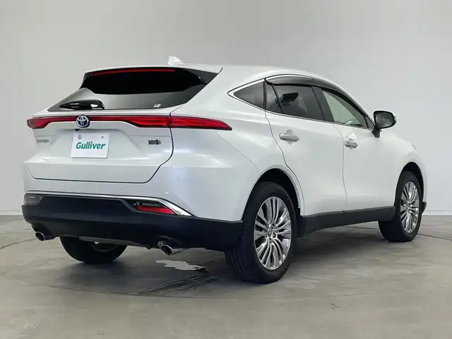 トヨタ ハリアー ハイブリッド Z 新潟県 2021(令3)年 4.9万km ホワイトパールクリスタルシャイン 純正ディラーオプションナビ/JBLサウンド/フルセグTV/ミラキャスト/Bluetooth/追従型クルーズコントロール/横滑り防止装置/前後コーナーセンサー/BSM/HUD/パワーバックドア/オートライト/オートマチックハイビーム/全方位カメラ/ミラー一体型ドライブレコーダー/純正LEDヘッドライト/純正フロアマット/純正アルミホイール