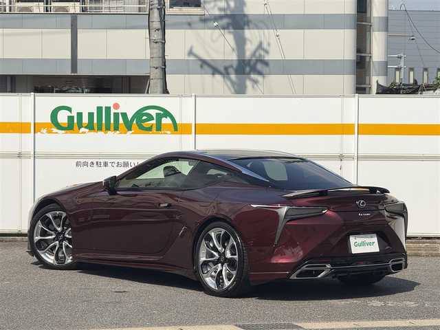 レクサス ＬＣ 500 Sパッケージ 愛知県 2017(平29)年 1.9万km ガーネットレッドマイカ /禁煙車//マークレビンソン//TRDエアロ//CFRPルーフ//CFRPスカーフプレート//Direct Shift10AT//アクティブリヤウィング//トルセンLSD//LDH//VDIM//21インチ鍛造AW/RFT//RS-Rダウンサス//スペーサー//カラーHUD//10.3インチディスプレイナビ//フルセグ/BT/USB/MSV//CD/DVD/microSD/AUX//ステアリング連動バックカメラ//ビルトインETC2.0//ドライブレコーダー//本革×アルカンターラシート//パワーシート&ランバーサポート/D席メモリー式//シートヒーター/シートベンチレーター//ハンドルヒーター//レクサスセーフティシステム＋//PCS/LKA/ACC/AHB/BSM/RCTA//クリアランスソナー//三眼フルLEDヘッドライト//コーナリングライト//リヤフォグランプ//パドルシフト//TRC//ドライブモード//SPORT＋/SPORT/Comfort/ECO/SNOWモード//ABH//革巻きステアリング/ステアリングリモコン//電動格納ステアリング//電動チルト&テレスコピックステアリング//オートリトラクタブルウィンカーミラー//プッシュスタート/スペアスマートキー//純正フロアマット/純正ラゲージマット//保証書/取扱説明書/ナビ取扱説明書//点検整備記録簿H30.31R1.2.3.4.6