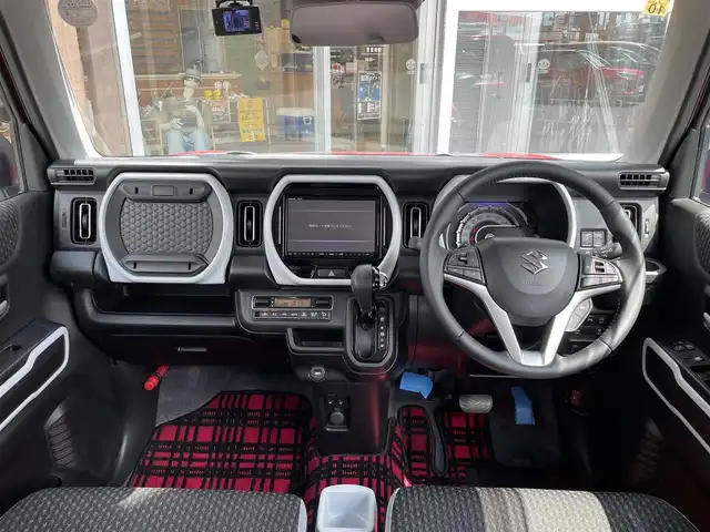 スズキ ハスラー HYBRID X ターボ 福島県 2020(令2)年 3.1万km フェニックスレッドパール/ガンメタリック2トーンルーフ 8インチナビ/フルセグ/CD/DVD/BT/全方位モニター/オートクルーズコントロール/前席シートヒーター/障害物センサー/LEDヘッドライト/フォグランプ