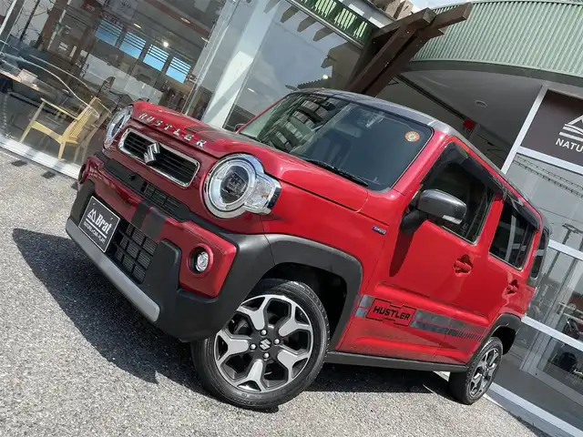 スズキ ハスラー HYBRID X ターボ 福島県 2020(令2)年 3.1万km フェニックスレッドパール/ガンメタリック2トーンルーフ 8インチナビ/フルセグ/CD/DVD/BT/全方位モニター/オートクルーズコントロール/前席シートヒーター/障害物センサー/LEDヘッドライト/フォグランプ