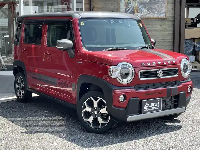 スズキ ハスラー HYBRID X ターボ 福島県 2020(令2)年 3.1万km フェニックスレッドパール/ガンメタリック2トーンルーフ 8インチナビ/フルセグ/CD/DVD/BT/全方位モニター/オートクルーズコントロール/前席シートヒーター/障害物センサー/LEDヘッドライト/フォグランプ