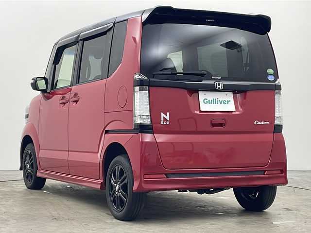 ホンダ Ｎ ＢＯＸ カスタム G SSパッケージ 秋田県 2015(平27)年 5.2万km ミラノレッド ワンオーナー/４WD/安心パッケージ/ナビ装着用スペシャルパッケージ/純正ギャザーズナビ/　CD/DVD/SD/USB/ワンセグ/バックカメラ/ETC/衝突軽減ブレーキ/横滑り防止/前席シートヒーター/アイドリングストップ/HIDヘッドライト/フォグライト/オートライト/プッシュスタート/スマートキー/純正フロアマット/ドアバイザー/オートエアコン/プッシュスタート/フォグライト/ウィンカーミラー/革巻きステアリング/両側ぱわースライドドア/ホンダECON/スタリングリモコン