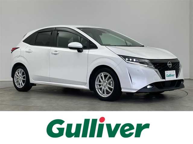 日産 ノート X 富山県 2021(令3)年 1.3万km ピュアホワイトパール 純正ナビ　/バックカメラ　/ビルトインＥＴＣ２．０　/ドライブレコーダー　/セーフティシステムプラス　/レーダークルーズコントロール/オートハイビーム