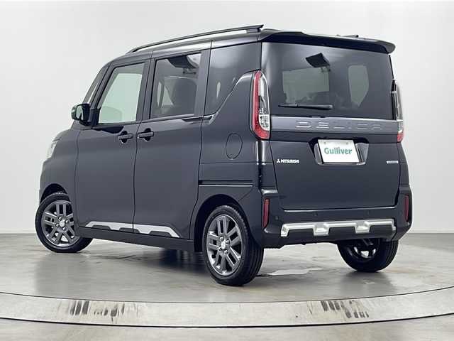 三菱 デリカミニ T プレミアム 埼玉県 2025(令7)年 0.1千km アメジストブラック 届出済未使用車　/純正９インチディスプレイオーディオ　/全方位カメラ　/マイパイロット　/シートヒーター　/ステアリングヒーター　/両側パワースライドドア　/オートブレーキホールド/電子パーキング　/衝突軽減システム/ダウンヒルアシスト/前後コーナーセンサー/サイドデカール　/ルーフレール/LEDヘッドライト/ウィンカーミラー/フォグランプ/プッシュスタート/スマートキー