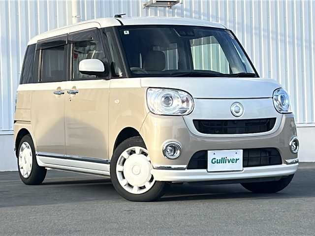 ダイハツ ムーヴ キャンバス G メイクアップ リミテッド　SAⅢ 三重県 2020(令2)年 4.3万km パールホワイトⅢ/ナチュラルベージュマイカメタリック 2トーン 純正ナビ/パノラマモニター/ETC/両側パワースライドドア/前方ドラレコ/USB給電/LEDヘッドライト/オートマチックハイビーム/PSC/純正フロアマット/スマートアシスト/禁煙車