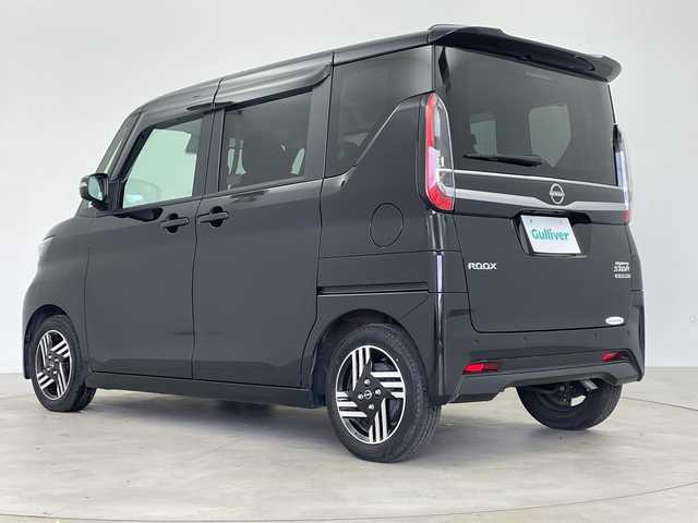日産 ルークス HWS X プロパイロットED 鹿児島県 2023(令5)年 1.4万km ブラック 純正ナビ/（BT/フルセグTV）/プロパイロット/アラウンドビューモニター/ワイヤレス充電/両側パワースライドドア/エマージェンシーブレーキ/レーンキープアシスト/オートライト/ドライブレコーダー/スマートキー/プッシュスタート/純正アルミホイール