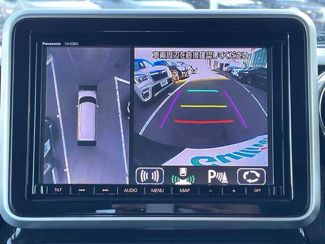 スズキ スペーシア カスタム HYBRID XS 長野県 2021(令3)年 4.2万km ブルーイッシュブラックパール3 禁煙車/ワンオーナー/4WD/純正9インチナビ//Bluetooth/CD/DVD/フルセグTV/全周囲カメラ/USB入力端子/前後ドラレコ/レーダークルーズコントロール/アイドリングストップ/両側パワースライドドア/ハーフレザーシート/前席シートヒーター/ETC/純正AW15インチ/衝突被害軽減システム/横滑り防止装置/レーンキープアシスト/後ろコーナーセンサー/LEDヘッドライト/オートマチックハイビーム/プッシュスタート/スマートキー/スペアキー