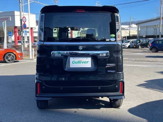 スズキ スペーシア カスタム HYBRID XS 長野県 2021(令3)年 4.2万km ブルーイッシュブラックパール3 禁煙車/ワンオーナー/4WD/純正9インチナビ//Bluetooth/CD/DVD/フルセグTV/全周囲カメラ/USB入力端子/前後ドラレコ/レーダークルーズコントロール/アイドリングストップ/両側パワースライドドア/ハーフレザーシート/前席シートヒーター/ETC/純正AW15インチ/衝突被害軽減システム/横滑り防止装置/レーンキープアシスト/後ろコーナーセンサー/LEDヘッドライト/オートマチックハイビーム/プッシュスタート/スマートキー/スペアキー