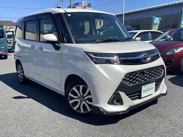 トヨタ タンク カスタムG－T 埼玉県 2017(平29)年 3.4万km パールホワイトⅢ ワンオーナー/Toyota Safety Sense /プリクラッシュ/レーンアシスト/コーナーセンサー/クルーズコントロール/純正ナビ/・AM/FM/CD/DVD/BT/ワンセグTV/ビルトインETC/両側パワースライドドア/後席用フリップダウンモニター/LEDヘッドライト/フォグランプ/前方ドライブレコーダー/プッシュスタート/スマートキー/保証書/取扱説明書
