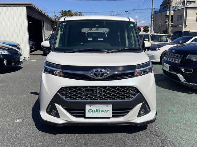 トヨタ タンク カスタムG－T 埼玉県 2017(平29)年 3.4万km パールホワイトⅢ ワンオーナー/Toyota Safety Sense /プリクラッシュ/レーンアシスト/コーナーセンサー/クルーズコントロール/純正ナビ/・AM/FM/CD/DVD/BT/ワンセグTV/ビルトインETC/両側パワースライドドア/後席用フリップダウンモニター/LEDヘッドライト/フォグランプ/前方ドライブレコーダー/プッシュスタート/スマートキー/保証書/取扱説明書