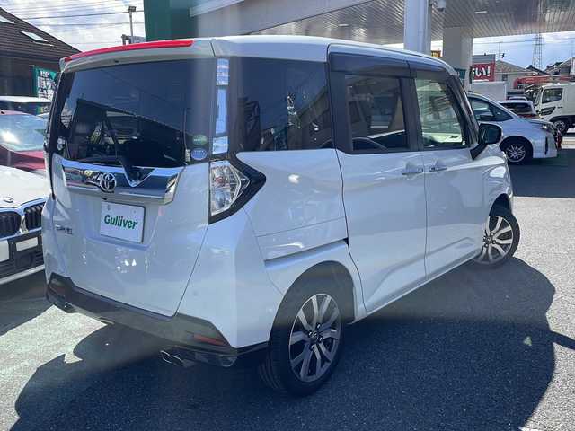トヨタ タンク カスタムG－T 埼玉県 2017(平29)年 3.4万km パールホワイトⅢ ワンオーナー/Toyota Safety Sense /プリクラッシュ/レーンアシスト/コーナーセンサー/クルーズコントロール/純正ナビ/・AM/FM/CD/DVD/BT/ワンセグTV/ビルトインETC/両側パワースライドドア/後席用フリップダウンモニター/LEDヘッドライト/フォグランプ/前方ドライブレコーダー/プッシュスタート/スマートキー/保証書/取扱説明書