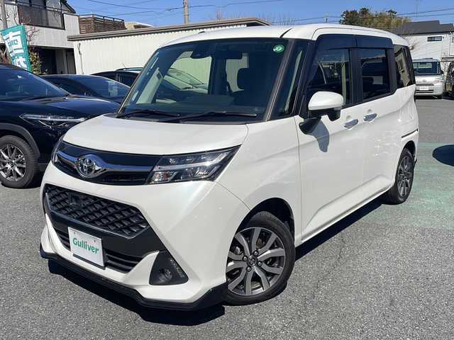 トヨタ タンク カスタムG－T 埼玉県 2017(平29)年 3.4万km パールホワイトⅢ ワンオーナー/Toyota Safety Sense /プリクラッシュ/レーンアシスト/コーナーセンサー/クルーズコントロール/純正ナビ/・AM/FM/CD/DVD/BT/ワンセグTV/ビルトインETC/両側パワースライドドア/後席用フリップダウンモニター/LEDヘッドライト/フォグランプ/前方ドライブレコーダー/プッシュスタート/スマートキー/保証書/取扱説明書