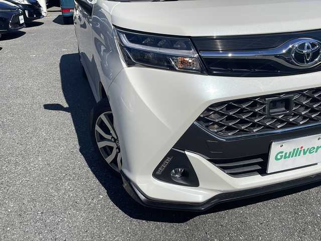 トヨタ タンク カスタムG－T 埼玉県 2017(平29)年 3.4万km パールホワイトⅢ ワンオーナー/Toyota Safety Sense /プリクラッシュ/レーンアシスト/コーナーセンサー/クルーズコントロール/純正ナビ/・AM/FM/CD/DVD/BT/ワンセグTV/ビルトインETC/両側パワースライドドア/後席用フリップダウンモニター/LEDヘッドライト/フォグランプ/前方ドライブレコーダー/プッシュスタート/スマートキー/保証書/取扱説明書
