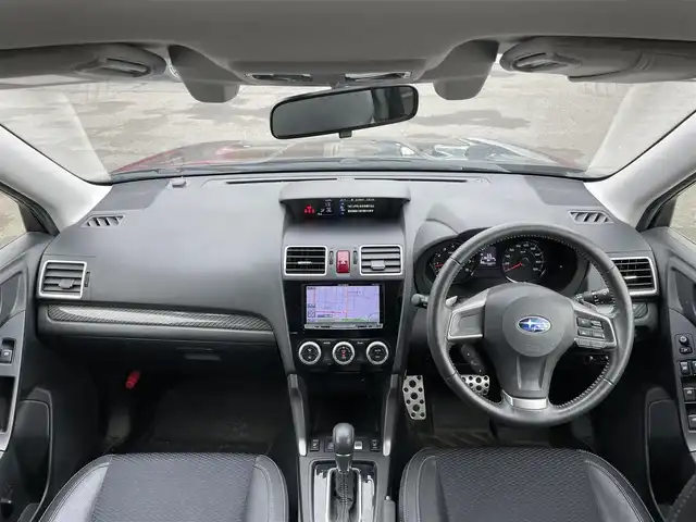 スバル フォレスター S－リミテッド 道央・札幌 2015(平27)年 11.9万km ディープシーブルーパール ４WD/ワンオーナー/社外メモリーナビ/CD/DVD/BT/フルセグ/アイサイト/衝突被害軽減ブレーキ/横滑り防止装置/レーダークルーズコントロール/レーンキープアシスト/バックカメラ/ビルトインETC/XMODE/SI-DRIVE/パワーバックドア/前席パワーシート/前席シートヒーター/ハーフレザーシート/革巻きステアリング/ステアリングリモコン/パドルシフト/プッシュスタート/スマートキー/HIDヘッドライト/オートライト/フォグランプ/電動格納ミラー/ウィンカーミラー/純正ラバーフロアマット/ドアバイザー/スペアキー