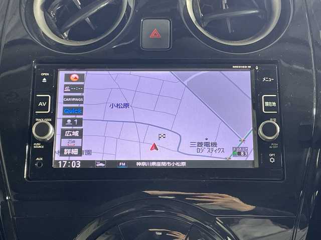 日産 ノート e－パワー X 神奈川県 2017(平29)年 2.9万km シャイニングブルー 純正７型SDナビゲーション/CD DVD Bluetooth フルセグTV/アラウンドビューモニター/衝突被害軽減システム/車線逸脱警報/クリアランスソナー/ETC/ドライブレコーダー/純正フロアマット/インテリジェントデジタルインナーミラー/オートライト/スマートキー/プッシュスタート/ドアバイザー