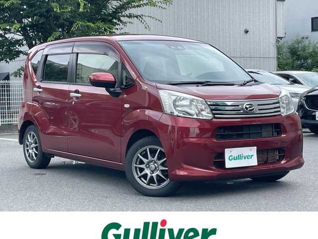 ダイハツ ムーヴ X SAⅢ 静岡県 2019(令1)年 6万km ファイアークォーツレッドM ４ＷＤ車/衝突軽減Ｂ　/オートハイビーム /リアセンサー /純正ナビ　/地デジ　/Ｂカメラ　/ステアリングスイッチ/運転席シートヒーター　　/社外１４インチＡＷ　/ＩＳＦＩＸ　/スマートキー　/スペアキー　/保証書　/取説