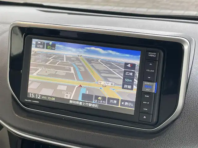 ダイハツ ムーヴ X SAⅢ 静岡県 2019(令1)年 6万km ファイアークォーツレッドM ４ＷＤ車/衝突軽減Ｂ　/オートハイビーム /リアセンサー /純正ナビ　/地デジ　/Ｂカメラ　/ステアリングスイッチ/運転席シートヒーター　　/社外１４インチＡＷ　/ＩＳＦＩＸ　/スマートキー　/スペアキー　/保証書　/取説