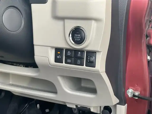 ダイハツ ムーヴ X SAⅢ 静岡県 2019(令1)年 6万km ファイアークォーツレッドM ４ＷＤ車/衝突軽減Ｂ　/オートハイビーム /リアセンサー /純正ナビ　/地デジ　/Ｂカメラ　/ステアリングスイッチ/運転席シートヒーター　　/社外１４インチＡＷ　/ＩＳＦＩＸ　/スマートキー　/スペアキー　/保証書　/取説