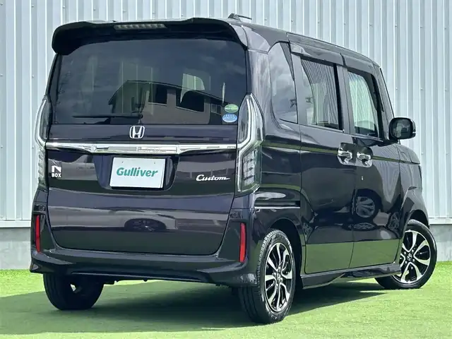 ホンダ Ｎ ＢＯＸ カスタム G EX ホンダセンシング 香川県 2019(令1)年 6万km プレミアムベルベットパープル・パール 1オーナー/SDナビ【CN-RE050】/(Bluetooth/フルセグTV/DVD/MSV)/バックカメラ/ホンダセンシング/・衝突軽減ブレーキ/・車線維持支援システム/・アダプティブクルーズコントロール/・誤発進防止装置/シーケンシャルウィンカー/両側電動スライドドア/前後ドライブレコーダー/ビルトインETC/LEDヘッドライト/LEDフォグライト/オートライト/ステアリングスイッチ/純正14インチアルミホイール/純正フロアマット/後席サンシェード/取扱説明書/新車保証書