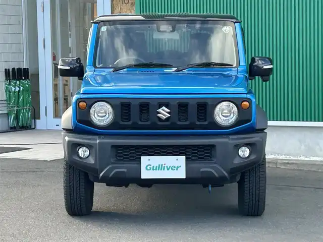 スズキ ジムニー シエラ JC 宮城県 2019(平31)年 8.7万km ブリスクブルーメタリック/ブラック2トーンルーフ ワンオーナー/社外SDナビ/・フルセグTV/・Bluetooth/・CD/DVD/ETC/純正15インチAW/バックカメラ/シートヒーター/クルーズコントロール/フルオートエアコン/LEDヘッドライト/ヘッドライトウォッシャー/電動格納ミラー/スズキセーフティサポート/・デュアルセンサーブレーキサポート/・誤発進抑制機能/・車線逸脱警報機能/・ふらつき警報機能/・ハイビームアシスト/・標識認識機能/・6エアバッグ/本革巻きステアリングホイール/UVカット機能付ガラス/キーレスプッシュスタートシステム