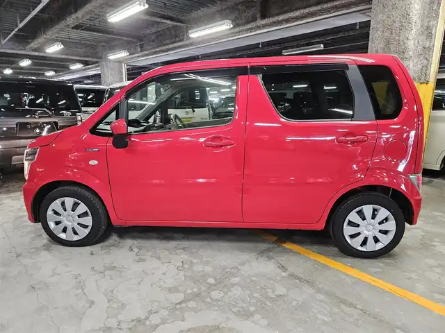 スズキ ワゴンＲ HYBRID FX 鹿児島県 2018(平30)年 2.5万km ピュアレッド イクリプスナビ/フルセグTV/アイドリングストップシステム/ベージュファブリックシート/運転席シートヒーター/リモコンキー/禁煙車