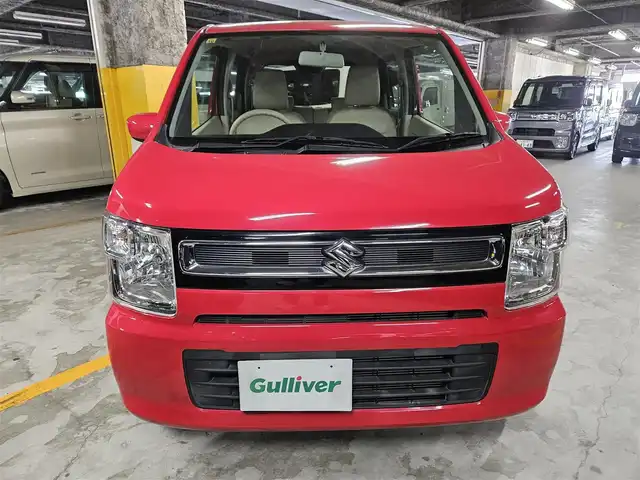 スズキ ワゴンＲ HYBRID FX 鹿児島県 2018(平30)年 2.5万km ピュアレッド イクリプスナビ/フルセグTV/アイドリングストップシステム/ベージュファブリックシート/運転席シートヒーター/リモコンキー/禁煙車