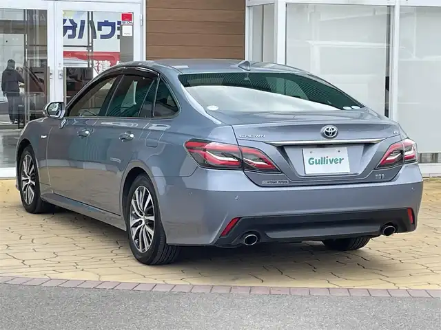 トヨタ クラウン ハイブリッド G 宮崎県 2019(平31)年 5.5万km プレシャスガレナ 純正ナビ/Bluetooth　CD　DVD/全方位カメラ/・トヨタセーフティセンス/・衝突軽減システム/・衝突軽減ブレーキ/・車線逸脱抑制機能/・車線逸脱警報/・クリアランスソナー/・標識認識機能/・速度認識機能/・ふらつき警報/・発進お知らせ機能/ブラインドスポットモニター/ナノイーエアコン/電子パーキングブレーキ/オートブレーキホールド/シートヒーター/シートメモリー付きパワーシート/リアクロストラフィックアラート/パドルシフト/エンジンプッシュボタン/ETC2.0/スマートキー