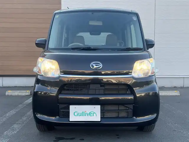 ダイハツ タント L 秋田県 2018(平30)年 9.1万km ブラックマイカメタリック ４WD/社外ナビ/ワンセグ/リモコンキー/アイドリングストップ/プッシュスタート/ステアリングスイッチ/運転席シートヒーター/ETC/社外フロアマット/純正ドアバイザー/パワーステアリング/パワーウィンドウ/横滑り防止/盗難防止装置/レベライザー/電動格納ミラー/保証書/取扱説明書/記録簿