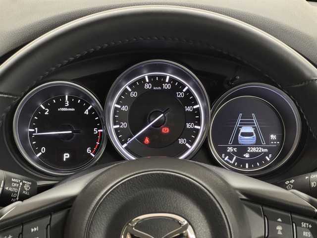 マツダ ＣＸ－５ XD Lパッケージ 三重県 2018(平30)年 2.3万km ソウルレッドクリスタルM 2.2L ディーゼルターボ/FF/MTモード付フロア6AT/純正 7インチナビ/（FM/AM/aha/Stitcher/Bluetooth/USB/CD*/AUX/DVD*/TV*）*…OP/【OP】360°ビュー・モニター/【OP】BOSEサウンドシステム/ビルトインETC/安全/・スマートブレーキサポート/・車線逸脱警報システム（LDWS）/・レーンキープアシストシステム（LAS）/・レーダークルーズコントロール（MRCC）/・BSMシステム（リアクロストラフィックアラート機能付）/・交通標識認識システム（TSR）/・ドライバーアテンションアラート/・パーキングセンサーシステム（前後：前方OP）/装備/・本革シート/・パワーシート（D10way/N6way）/・シートヒーター（D/N/2nd左右）/・ステアリングヒーター/・パワーテールゲート/・左右独立オートエアコン/・オートライト/・LEDヘッドランプ/・レインセンサーワイパー/・電子パーキングブレーキ＆オートホールド/・ステアリングスイッチ/・プッシュスタート/・純正19inAW/・スマートキーx2/など