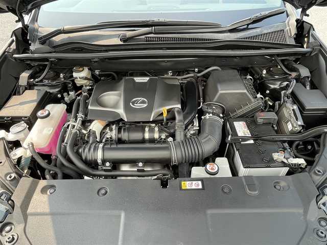 レクサス ＮＸ 300 Fスポーツ 滋賀県 2020(令2)年 2.1万km グラファイトブラックガラスフレーク 純正ナビ/(フルセグ/Bluetooth/CD/DVD)/三眼LEDヘッドライト/アダプティブハイビームシステム/プリクラッシュセーフティー/レーダークルーズコントロール/レーンキープアシスト/ロードサインアシスト/ブラインドスポットモニター/パノラミックビューモニター/クリアランスソナー/レザーシート(黒・黄)/メモリ付きパワーシート/シートヒーター/ベンチレーション/ステアリングヒーター/パドルシフト/電動リアゲート/電動パーキング/ブレーキホールド/ETC2.0