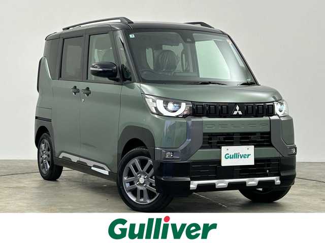 三菱 デリカミニ T プレミアム 群馬県 2025(令7)年 0.1千km ＤグリーンⅡ 届出済未使用車　純正９インチディスプレイオーディオ　アラウンドビューモニター　マイパイロット　両側パワースライドドア　ＬＥＤ　ＡＨＢ　シートヒーター　純正１５インチＡＷ　ステアリングリモコン