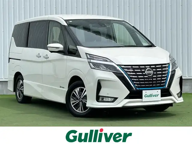 日産 セレナ e－パワー ハイウェイスター V 香川県 2020(令2)年 7.3万km ブリリアントホワイトパール セーフティーパックB/プロパイロット/純正10インチナビ/アラウンドビュー/インテリジェントオートスライド/両側電動スライド/革巻きステアリング/ステアリングリモコン/インテリジェントパーキング/LEDライト/フォグライト/リアサンシェード/BSM/スマートキー/プッシュスタート