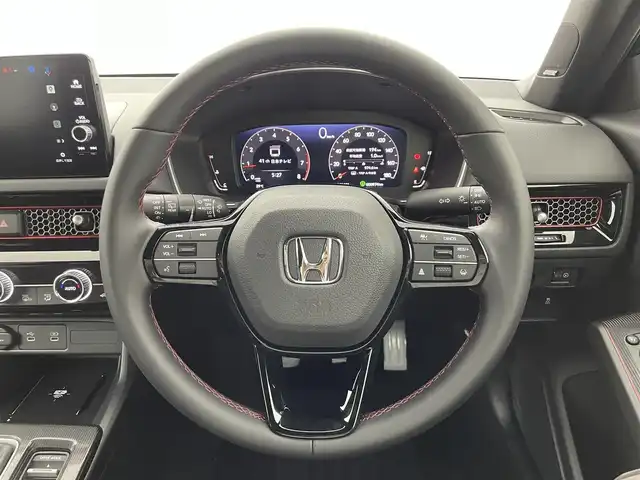 ホンダ シビック RS 群馬県 2024(令6)年 0.1万km クリスタルブラックパール 純正メーカーナビ（ディスプレイオーディオGoogleMap）/バックカメラ/Bluetooth/AppleCarPlay/AndroidAuto/GoogleAssistant/USB/Boseサウンド/ホンダセンシング/レーダークルーズコントロール/置くだけ充電/BSM/LEDヘッドライト/オートライト/D/N席シートヒーター/ハーフレザーシート/前後コーナーセンサー/純正フロアマット/純正ETC2.0/スマートキー/６速MT