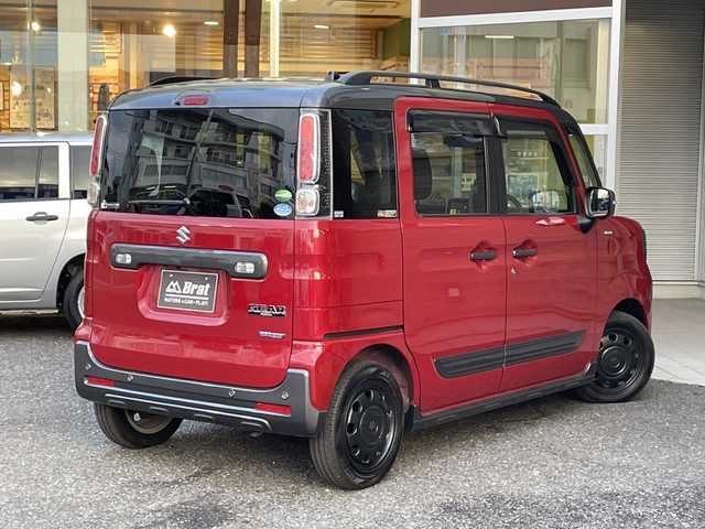 スズキ スペーシア ギア HYBRID XZ 福島県 2020(令2)年 4万km フェニックスレッドパール/ガンメタリック2トーンルーフ 全方位カメラ　/両側パワースライドドア　/前席シートヒーター　/８インチナビ（フルセグTV/CD/DVD/Bluetooth）　/前方ドライブレコーダー　/レーンキープアシスト　/クリアランスソナー　/アイドリングストップ　/ＬＥＤヘッドライト　/純正ドアバイザー