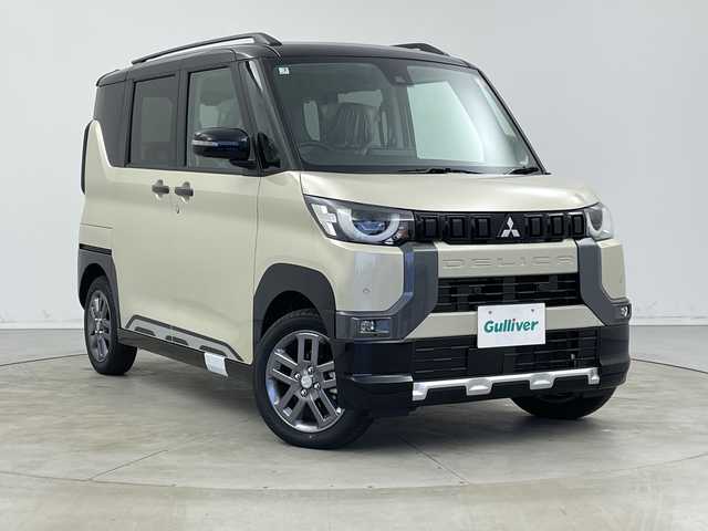 三菱 デリカミニ T プレミアム 新潟県 2025(令7)年 0.1千km アイボリー 4WD/純正9インチディスプレイオーディオ/(AppleCarPlay.AndroidAuto.Bluetooth)/全方位カメラ/両側パワースライドドア/ハーフレザーシート/シートヒーター/ステアリングヒーター/サイドデカール/コーナーセンサー/ヒルディセントコントロール/プッシュスタート/スマートキー/板キースペア