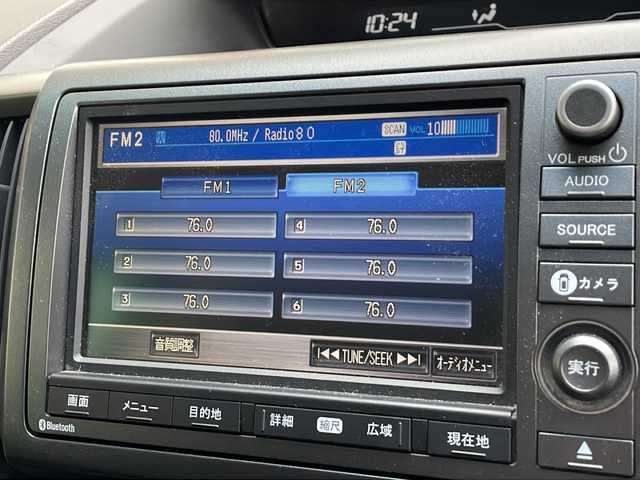 ホンダ ステップワゴン Li 岐阜県 2011(平23)年 7.7万km クリスタルブラックパール 禁煙車/AM/FM/CD/DVD/純正ナビ/ワンセグTV/Bluetooth/ACC/アラウンドビュー/両側パワースライド/３列シート/ビルトインETC/フリップダウンモニター/カーテンエアバッグ/ステアリングリモコン/純正フロアマット/社外アルミホイール/盗難防止/ドアバイザー/オートライト/スマートキー/スペアキー