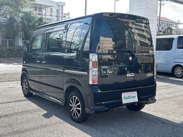 スズキ エブリィ ワゴン PZターボ 沖縄県 2013(平25)年 12万km ブルーイッシュブラックパール3 社外ナビ　/（AM/FM/CD/DVD/BT）　/片側パワースライドドア　/ワンセグTV　/純正フロアマット　/社外13AW　/リモコンキー　/パワーステアリング　/パワーウィンドウ　/ハロゲンヘッドライト