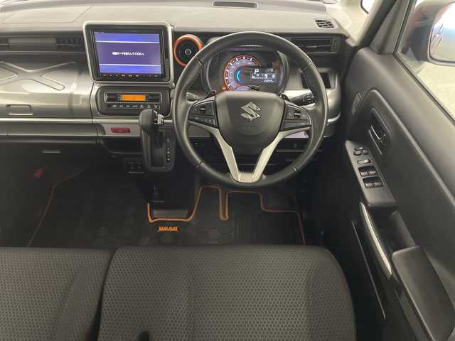 スズキ スペーシア ギア HYBRID XZターボ 宮崎県 2020(令2)年 2.7万km フェニックスレッドパール/ガンメタリック2トーンルーフ 純正ナビ　/Ｂｌｕｅｔｏｏｔｈ/アラウンドビューモニター/バックカメラ/クルーズコントロール　/コーナセンサー　/Ｄ／Ｎ席シートヒーター　/両側パワースライドドア/レーンキープアシスト/衝突被害軽減ブレーキシステム　/横滑り防止機能/オートライト/パドルシフト/ハンドルリモコン