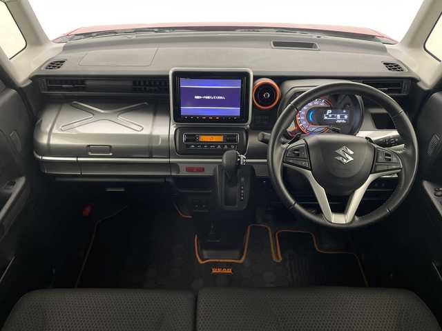 スズキ スペーシア ギア HYBRID XZターボ 宮崎県 2020(令2)年 2.7万km フェニックスレッドパール/ガンメタリック2トーンルーフ 純正ナビ　/Ｂｌｕｅｔｏｏｔｈ/アラウンドビューモニター/バックカメラ/クルーズコントロール　/コーナセンサー　/Ｄ／Ｎ席シートヒーター　/両側パワースライドドア/レーンキープアシスト/衝突被害軽減ブレーキシステム　/横滑り防止機能/オートライト/パドルシフト/ハンドルリモコン