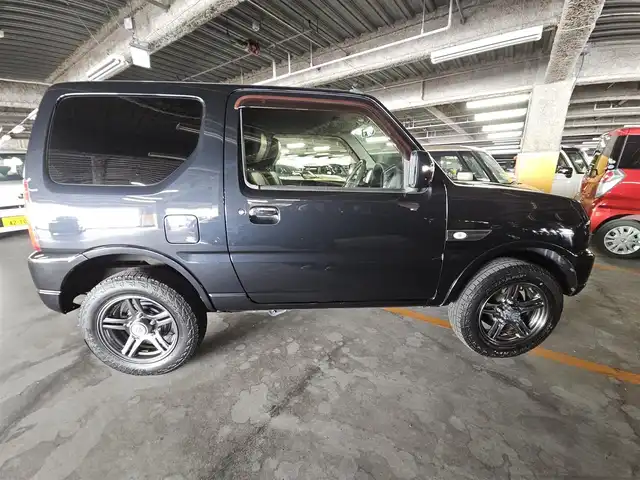 スズキ ジムニー ランドベンチャー 長崎県 2016(平28)年 8.4万km ブルーイッシュブラックパール3 IC付ターボ/社外LEDヘッドランプ/革巻きステアリング/ステアリングスイッチ/合皮シート/前席シートヒーター/純正16インチアルミホイール/リモコンキー/禁煙車