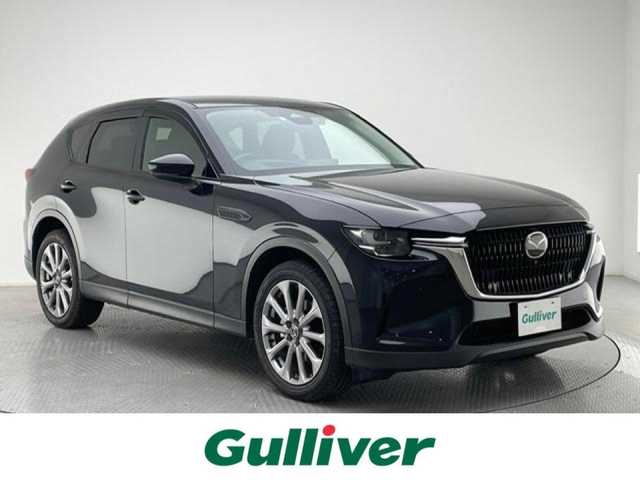 マツダ ＣＸ－６０ 25S Lパッケージ 兵庫県 2023(令5)年 4.1万km ジェットブラックマイカ 純正SDナビ（M/FM/BT/HDMI/DVD）/フルセグTV/全方位カメラ/パドルシフト/追従クルーズコントロール/前席シートヒーター/前席パワーシート/D席メモリーシート/電動チルトステア/ステアリングヒーター/TCS/i-stop/コーナーセンサー/CTS/車間制御/標識連動車速/フロアマット/ドアバイザー/標識認識システム/BSM/車線逸脱警報/ディスタンススピードアラート/LKA/スマートブレーキサポート/前後誤発信抑制制御/ロードキープアシスト/側方危険回避アシスト/ドライバー異常時対応システム/オートワイパー/前後ドライブレコーダー/ワンオーナー/取扱説明書/保証書