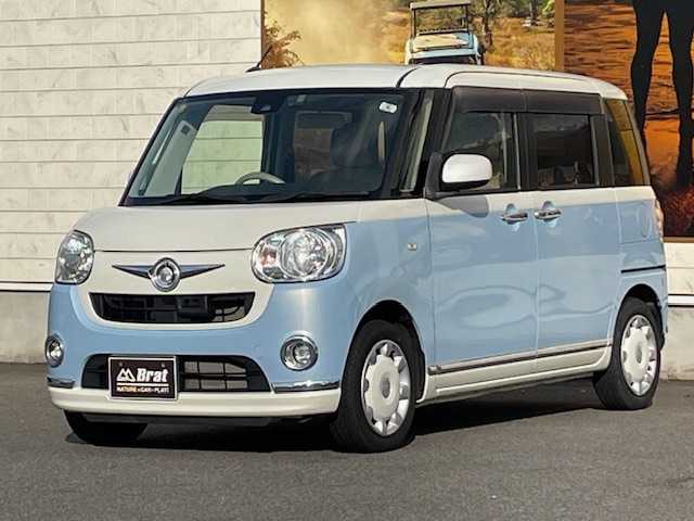 ダイハツ ムーヴ キャンバス X メイクアップ SA Ⅱ 愛知県 2016(平28)年 7.8万km パールホワイトⅢ/シルキーブルーパール 2トーン 衝突軽減ブレーキ/社外ナビ・ワンセグTV/バックカメラ/ドライブレコーダー/アイドリングストップ/横滑り防止装置/オートライト/フォグランプ/プッシュスタート/スマートキー